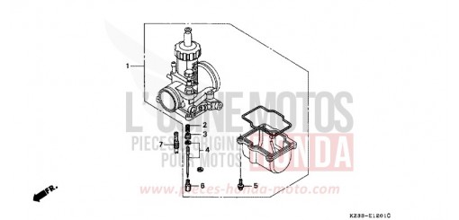 VERGASER ZUSATZBAUTEILE (SATZ) CR250RR de 1994